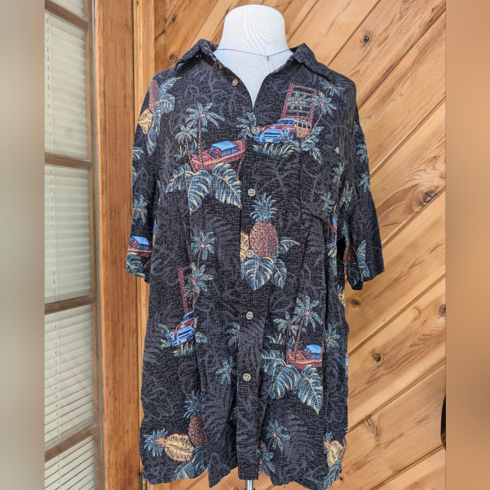 Pineapple and cars Hawaiian shirt